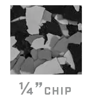 1/4" Chip decorative chip flake