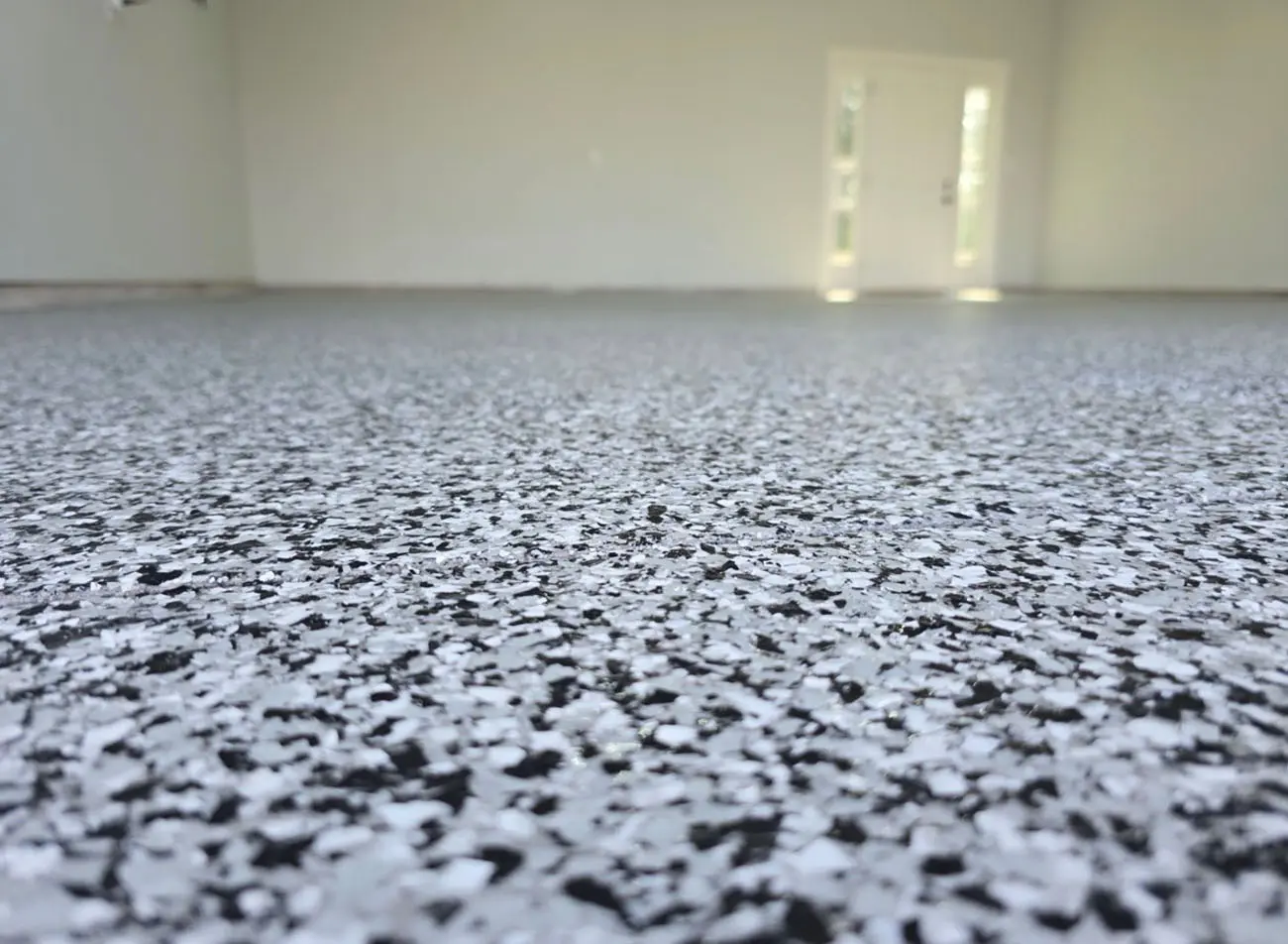 Polyurea garage floor coating installation in Scranton, PA