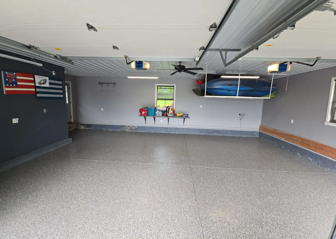 Industrial floor coating for warehouse by Yukon Concrete Coatings
